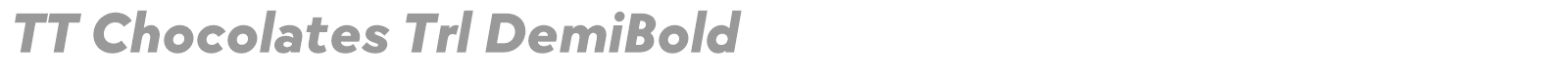TT Chocolates font preview